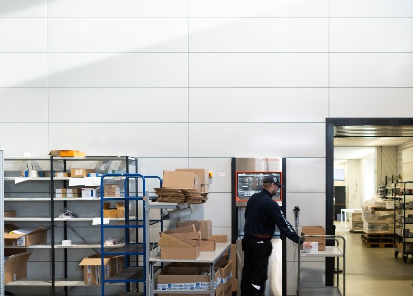 Automated Agilon warehouse.